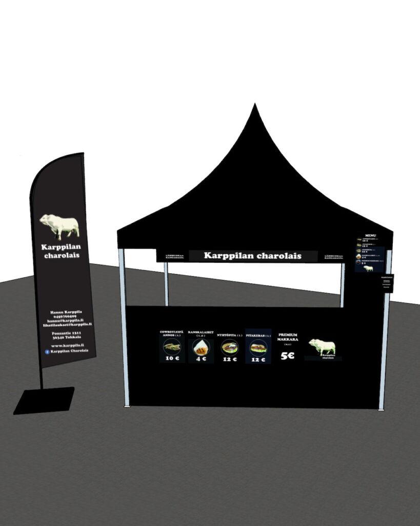 Tästä se lähtee! Alkuperäiset suunnitelmat ruokateltalle R3-festareille